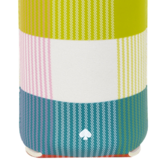 NWT kate spade™ Drink Hugger Rainbow Plaid - Picture 5 of 6
